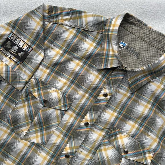Kuhl Other - Kuhl Mens M Button Up Shirt Activewear Outdoor Pearl Snap Western Eluxur Plaid